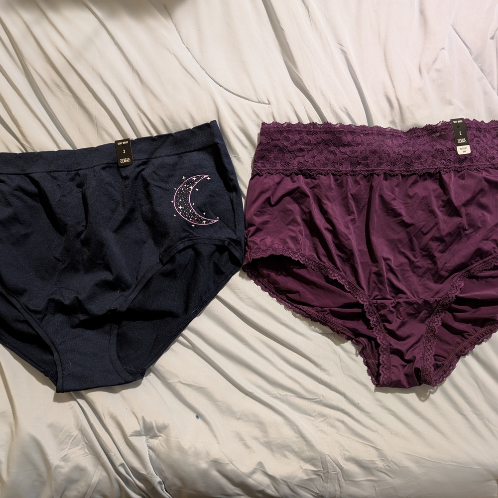 Torrid Black and Purple Panties Set - Picture 1 of 3